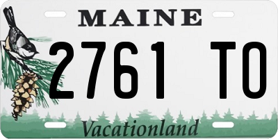 ME license plate 2761TO