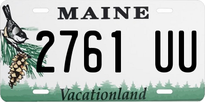 ME license plate 2761UU