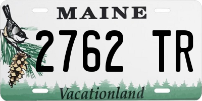 ME license plate 2762TR
