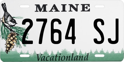 ME license plate 2764SJ