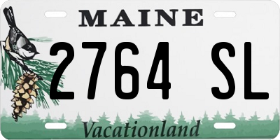 ME license plate 2764SL