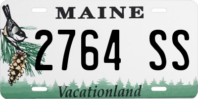 ME license plate 2764SS