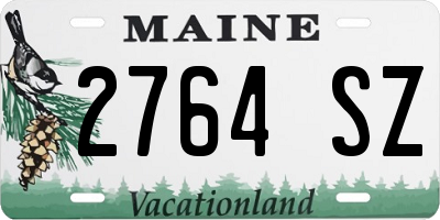 ME license plate 2764SZ