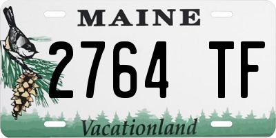 ME license plate 2764TF