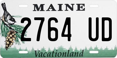 ME license plate 2764UD