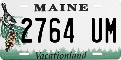 ME license plate 2764UM