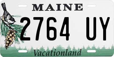 ME license plate 2764UY