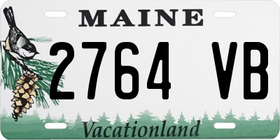 ME license plate 2764VB
