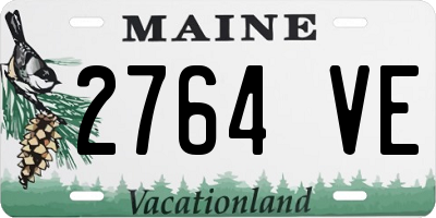 ME license plate 2764VE