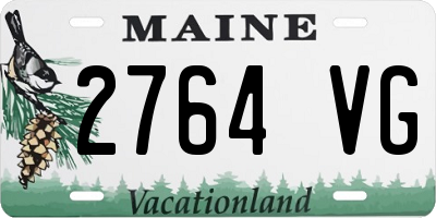 ME license plate 2764VG