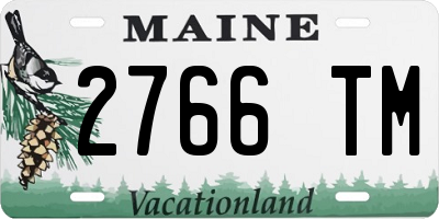 ME license plate 2766TM