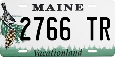 ME license plate 2766TR