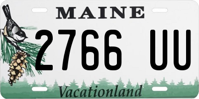 ME license plate 2766UU