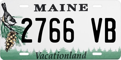 ME license plate 2766VB