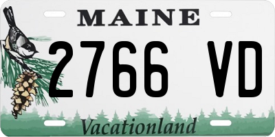 ME license plate 2766VD