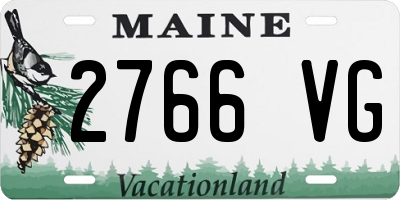 ME license plate 2766VG