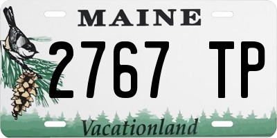 ME license plate 2767TP