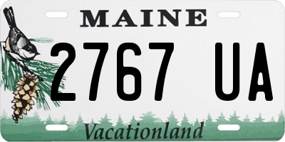 ME license plate 2767UA