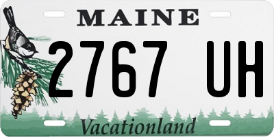 ME license plate 2767UH