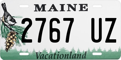 ME license plate 2767UZ