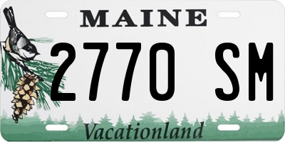 ME license plate 2770SM