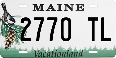 ME license plate 2770TL