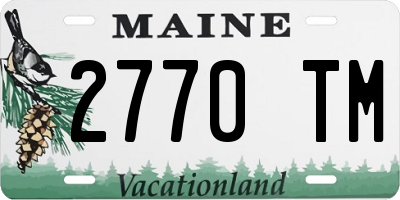 ME license plate 2770TM