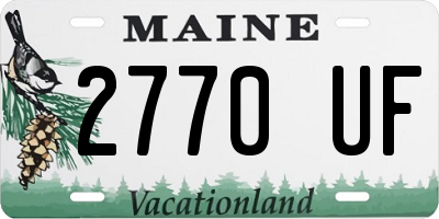 ME license plate 2770UF