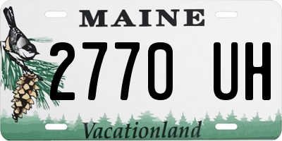 ME license plate 2770UH