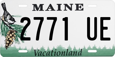 ME license plate 2771UE