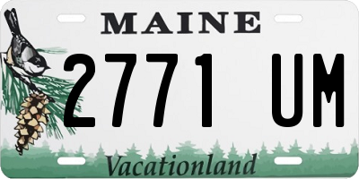ME license plate 2771UM