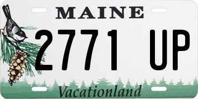 ME license plate 2771UP
