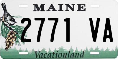 ME license plate 2771VA