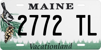 ME license plate 2772TL