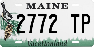 ME license plate 2772TP