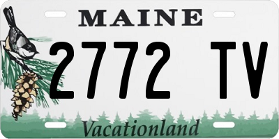 ME license plate 2772TV