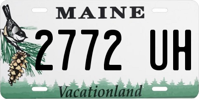 ME license plate 2772UH