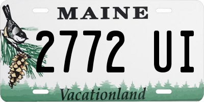 ME license plate 2772UI