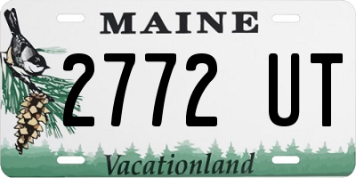 ME license plate 2772UT