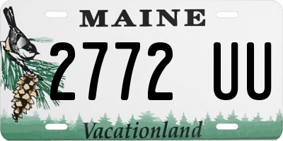 ME license plate 2772UU