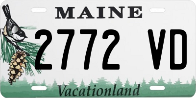 ME license plate 2772VD