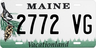 ME license plate 2772VG