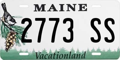 ME license plate 2773SS