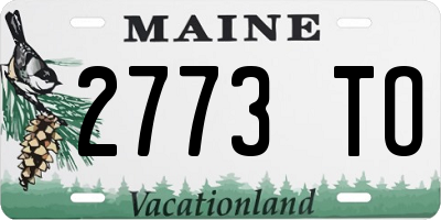 ME license plate 2773TO