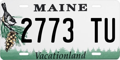 ME license plate 2773TU