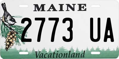ME license plate 2773UA