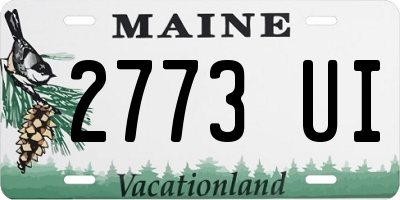 ME license plate 2773UI