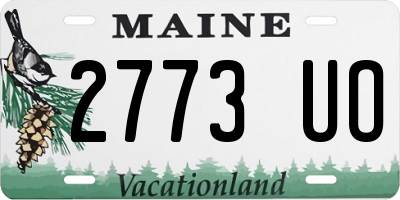 ME license plate 2773UO