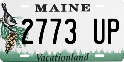 ME license plate 2773UP