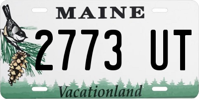 ME license plate 2773UT